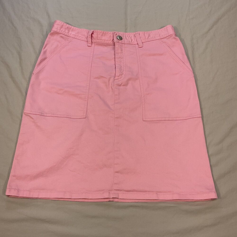 Ralph Lauren Pink Cotton Stretch Skirt Women’s Size 6 Preppy Casual Resort Golf - Picture 7 of 13